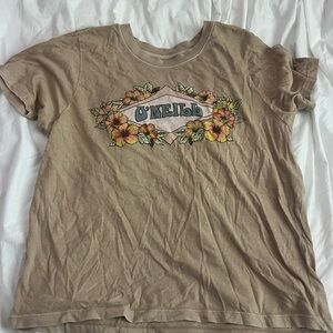 O'Neill Women's Brown Floral Tee
